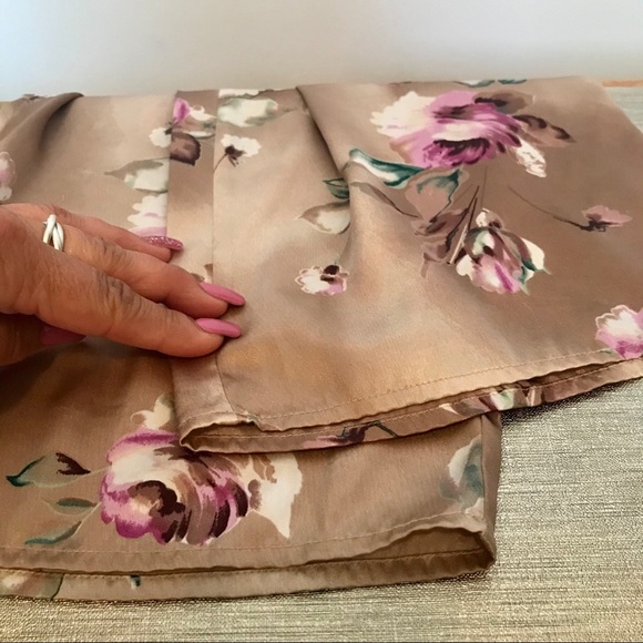 Versailles vintage gorgeous floral silky pyjama/ lounge wear set sz M - Picture 8 of 13